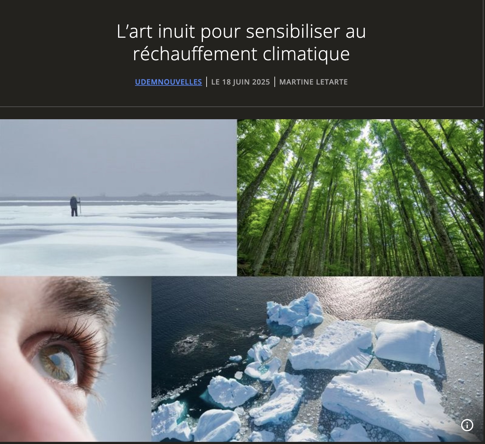 Inuit art and climate science through the lens of emotion